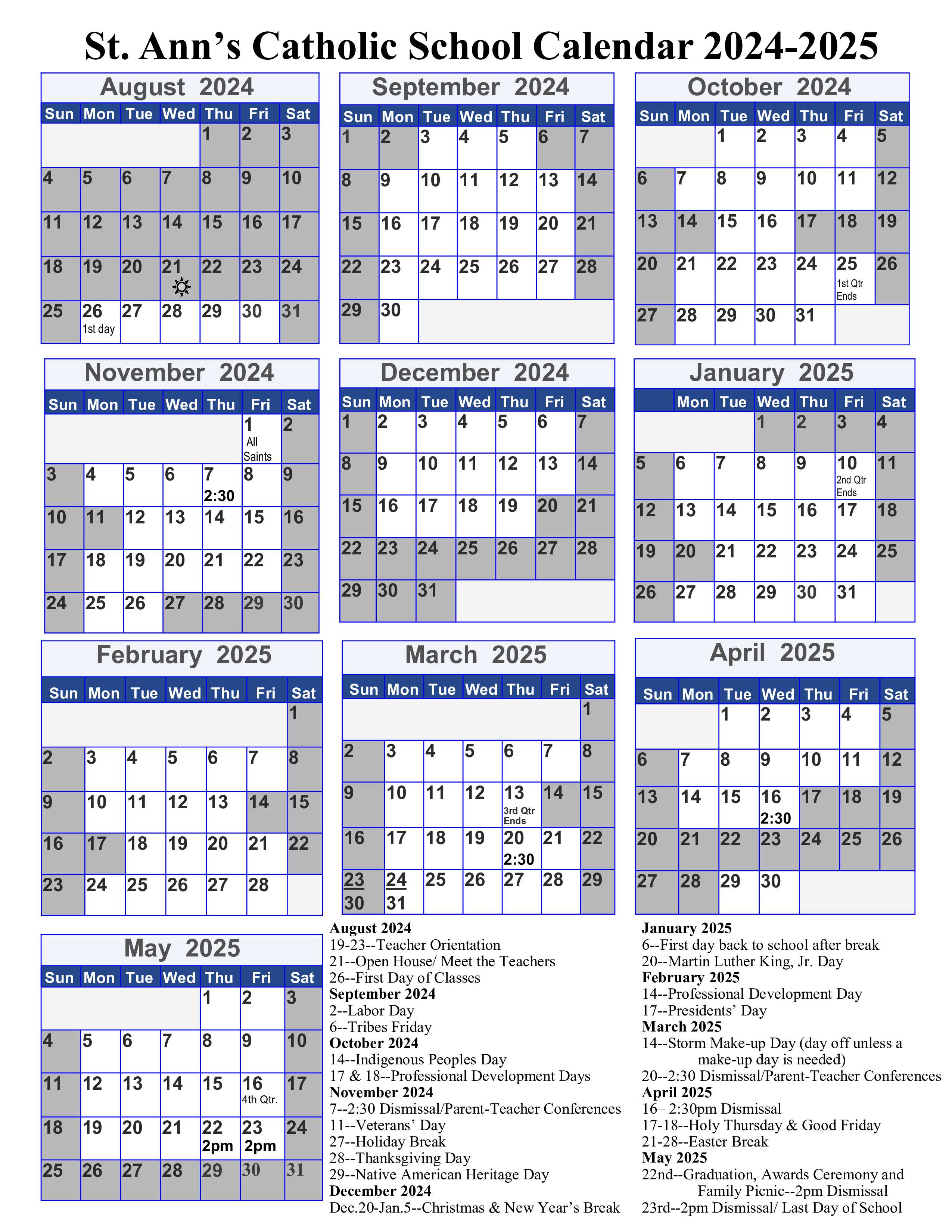 Calendar St Ann s Catholic School calendar-st-ann-s-catholic-school